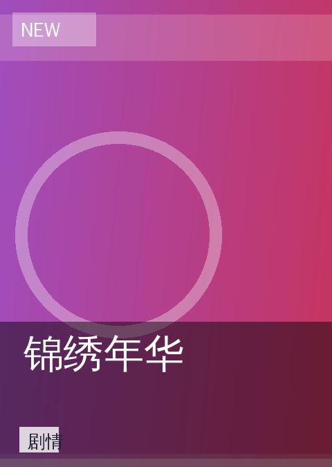 《锦绣年华》影视封面海报